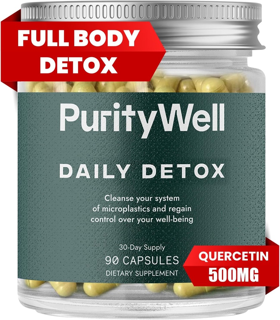 Tam-Body Support Supplement with Quercetin 500 mg, Vitamin C & L-Cysteine - Destekler Respiratory, Liver & Digestive Health - 90 Capsules