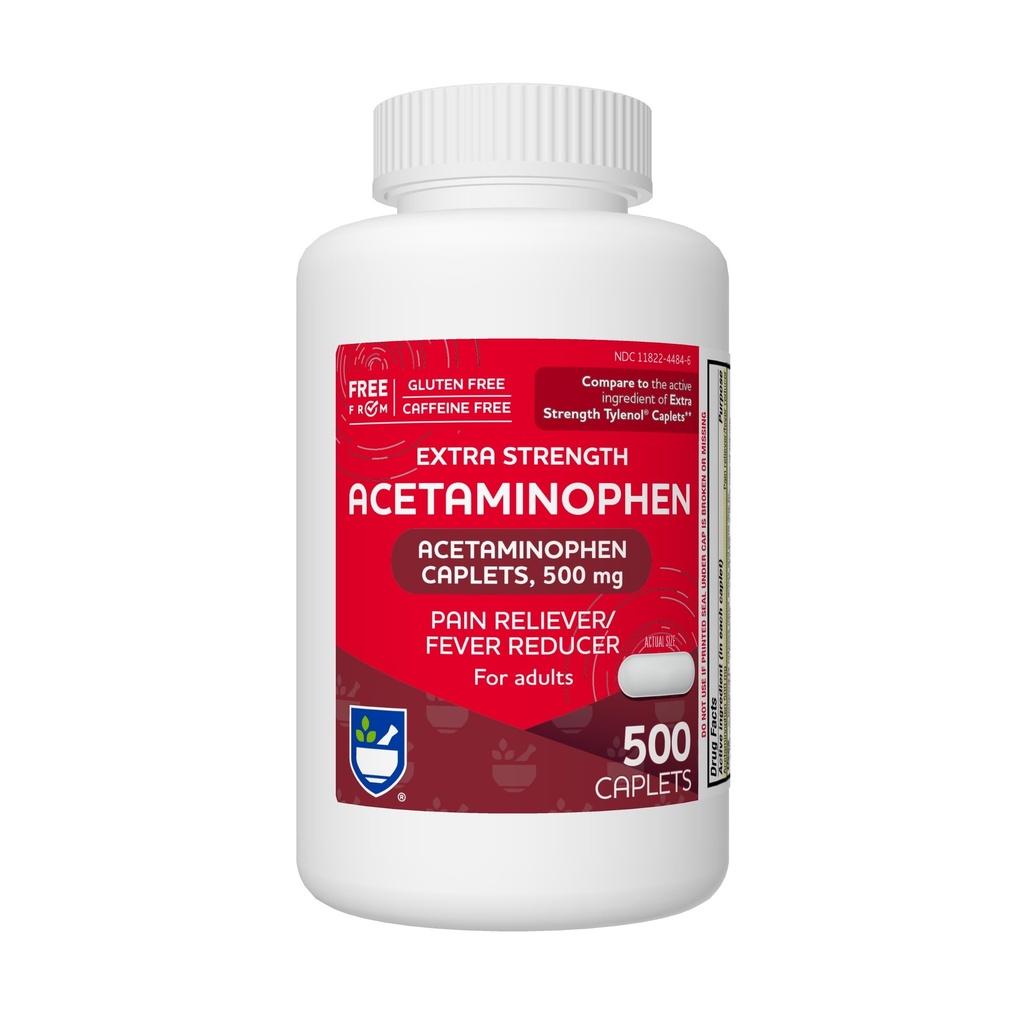 Rite Aid Extra Strength Acetaminophen, 500mg - 500 Caplets 