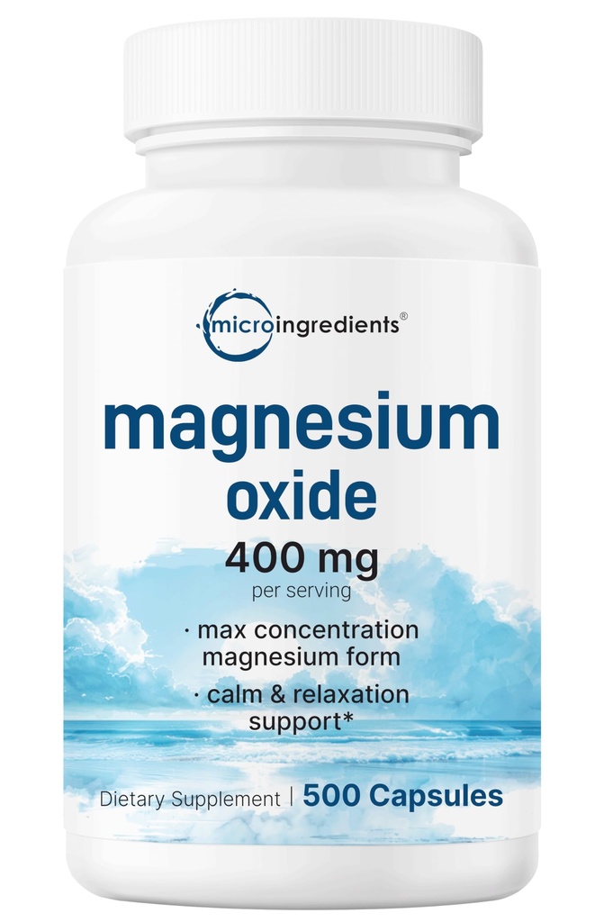 Οξείδιο του μαγνησίου 400mg, 500 κάψουλες 