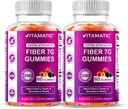 Vitamatic Prebiotic Fiber Gummies για ενήλικες – 2 Pack (Σύνολο 120 Gummies) 7g Fiber ανά υπηρεσία 