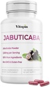 Vitapia Jabuticaba Meyve Tozu Antioksi, Better Lung Health, Digestion, Immune Support - 1500 mg Per Service - 180 Vegan Capsules, Non-GMO, Gluten-Free