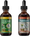Rejuvica Health VitaLiver & DigestaPro - Gelişmiş Liver & Digestion Support - Daha İyi Aborpsiyon için Sıvı Teslimat - Süt Butle, Chanca Piedra, Artichoke, Dandelion & More!