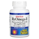 Doğal Faktörler - Rx Omega-3 Faktörleri Mini-Has, EPA 350 mg, DHA 140 mg, Supports Cardiovascular Health, 60 Soft Gels