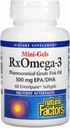 Doğal Faktörler - Rx Omega-3 Faktörleri Mini-Has, EPA 350 mg, DHA 140 mg, Supports Cardiovascular Health, 60 Soft Gels