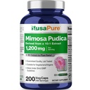 NusaPure Mimosa Pudica Seed 10:1 Extract, 1200 mg Ισοδύναμα με 12.000 mg 200 κάψουλες Veg (Non-GMO, Vegan)