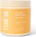 Be Well by Kelly Essential Amino Acids Lemon Powder Supplement Plant-Based (10.2oz) BCAA 9 EAA's