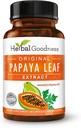 Papaya Leaf Extract Digestive Enzymes - 10X Strength 60/600mg Κάψουλες Veg- Αιμοπετάλια, Μυελό των οστών & Σπλήνα Υποστήριξη, Ανοσοποιητικό Ορός & Super Digestive Υγεία - Κατασκευάζεται στις ΗΠΑ από Herbal Goodness