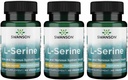 Swanson Ajipure L-Serine - Amino Acid Supplement Supporting Brain Health & Nervous System Function - Natural Formula Promoting Cognitive Function - (60 Veggie Capsules, 500mg Each) (3 Pack)