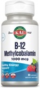 KAL B-12 Mecobalamin Lozenges 1000 Live Energy, Metabolism, Nerve & Red Blood Hücre Desteği, * Optimal Aborpsiyon, Natural Berry Flavor, Vegan, Sugar Free, 60 Hizmet, 60 Lozenges