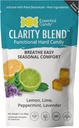 Clarity Mix Fonksiyonel Hard Candy | Mevsimlik Destek Nefese Easier | Organik Limon, Lime, Peppermint, Lavender | Gluten-Free, Non-GMO, Vegan - 24 Kont (kahçe)