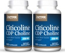Jarrow Formulas Citicoline (CDP Choline) 250 mg - 120 Capsules, 2 Paket - Beyin Sağlığı ve Dikkat Performansı Destek - 240 Toplam Hizmete Kadar