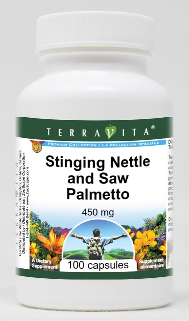 Stinging Nettle and Saw Palmetto - 450 mg (100 κάψουλες, ZIN: 513889)