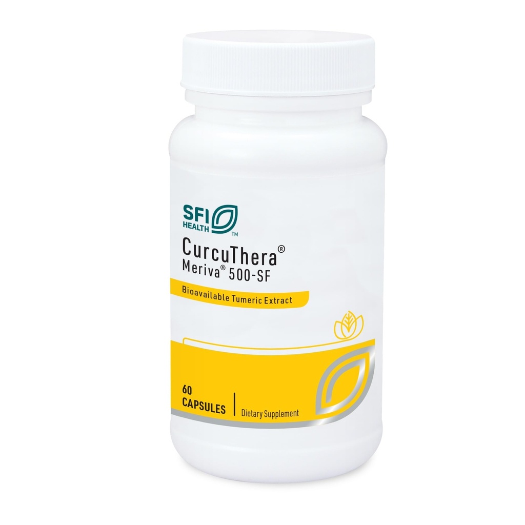 Klaire Labs SFI Health CurcuThera - 500 Milligrams Meriva Curcumin Kompleksi 29x Higher Bioavailability & Patented Phytosome Delivery Technology, hipoallergenic, Vegan (60 Capsules)