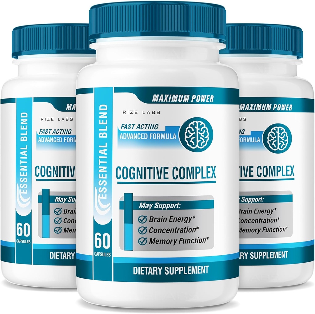Laboratuvarları - Bilişsel Komplek Kapsüller - Günlük Focus & Clarity Formula, Uyarılık, Hafıza Desteği ve Her Zamanlı Wellness | Yetişkinler için Easy-to-Take Pills (180 Capsules)