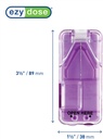 Ezy Dose Pill XS ve Splitter ile birlikte, Cuts Pills, Vitaminler, Tabletler, Paslanmaz Çelik Bıçak, Seyahat Boyutlu, Renkler Vary (Pack of 2)