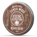 Viking Devrimi Sandalwood Ayıd Balm - Ayıd Butter with Argan Oil, Beard Softener for Men with Jojoba Oil - Beard Moisturizer for Men with Beeswax - Beard Wax for Men (2oz, 1 Pack)