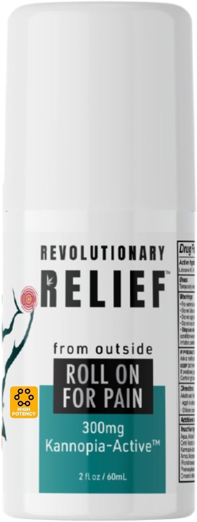 Instant Pain Relief Roll-On with 4% Lidoka230230400 mg Hemp Ekstraksiyon (=300 mg KannopiaActive)・Post Surgery & Injury Support・ArnicaDoctor NerveJoJoint HeSciatic Health