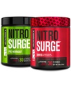 Jacked Factory Nitrosurge Pre-Workout in Black Cherry & Black Cherry Nitrosurge Ked Termogenic Pre-Workout for Men & Women