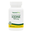 NaturesPlus Ιωδιούχο κάλιο - 150 mcg, 100 Vegan δισκία - Thyroid συμπλήρωμα υποστήριξης, υποστηρίζει την αναπνευστική υγεία - χορτοφάγους, χωρίς γλουτένη - 100 σερβιρίσματα