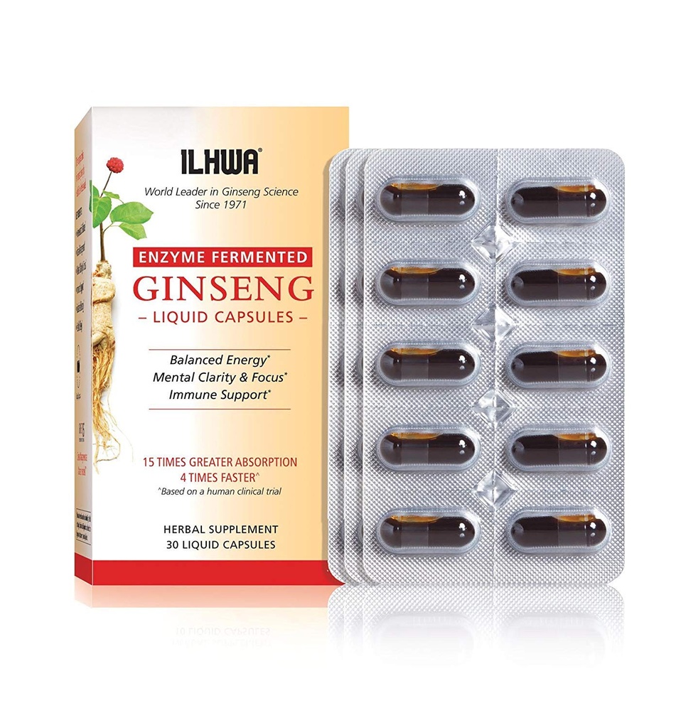 ILHWA Enzyme Fermented Ginseng, 30 sıvı kapsül
