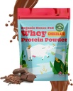 SunLife Organics Grass Fed Whey Protein Toz Çikolatası | Erkekler ve Kadınlar için 100 Organik Protein Toz, Doğal olarak Cacao, Coconut Creamer ve Stevia (16 Oz) 15 Hizmetler