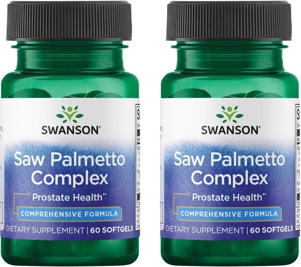 Swanson Saw Palmetto Kompleksi 60 Sgels (2 Pack)