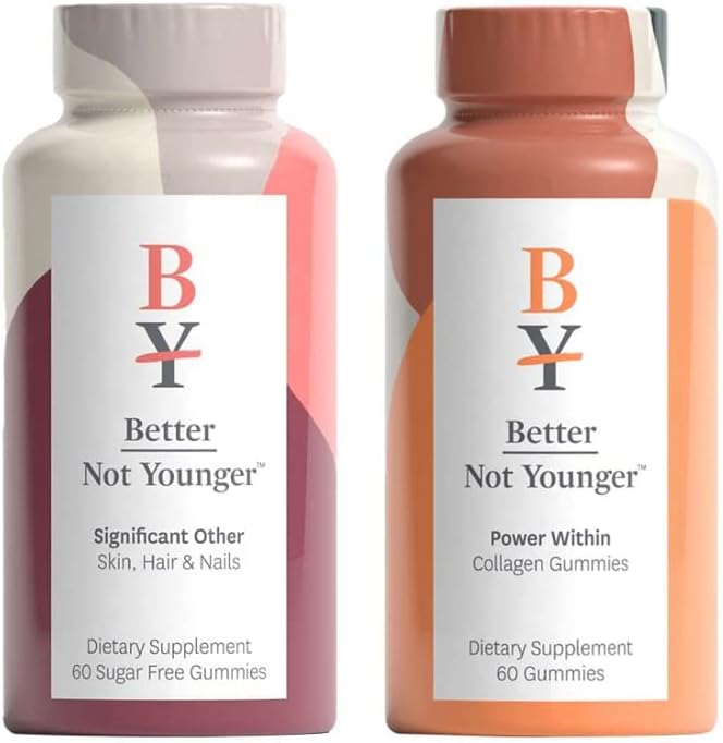 Daha İyi Skin & Scalp Collagen Diyetary Supplement ve Önemli Diğer Saç, Skin, & Nails Diyet Supplement Sche, Gluten-Free Chewable Gummies