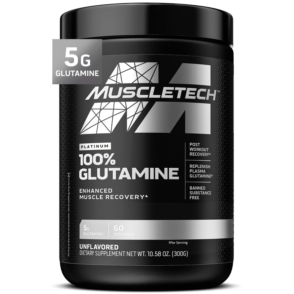 Muscletech 100% L-Glutamine Toz Gelişmiş Kas Kurtarması için - Pure L Glutamine Kas Büyüme Cihazı & Enerji Erkekler ve Kadınlar için Beslenme Tamamını Güçlendirmek - Unflavored, 60 Hizmetler