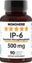 MONOHERB IP-6 Inositol Hexaphosphate 500 mg per Capsule - 90 Veg Capsules