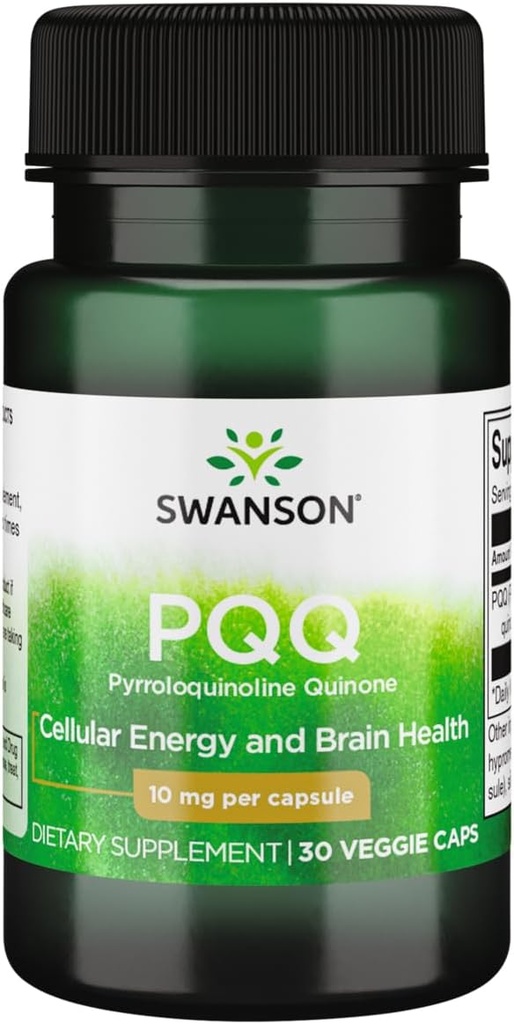 Swanson Pqq Pyrroloquinoline Quinone 10 Milligram 30 Veg Capsules