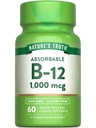 Doğanın Gerçek Vitamini B12 | 1000 mcg | 60 Softgels | Non-GMO & Gluten Free Supplement Supplement