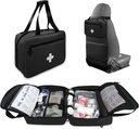 İlk Yardım Bag Boş, Compact ve Portatif Tıbbi Malzemeler Birden Çok Karşılaştırmalı, Seyahat Için Acil Travma Bag, Kamp, Hiking, Araba, Seyahat ve Ev Kullanımı, Black (Bag Only)