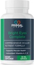 Primal Health Bright Eyes Tamam - Ocular & Macular Health - Clear Vision - Lutein & Zeaxanthin Formula - Sağlıklı Gözgörücü - Relieves Eye Strain from Blue Light - Diyetary Supplement - 30 Capsules
