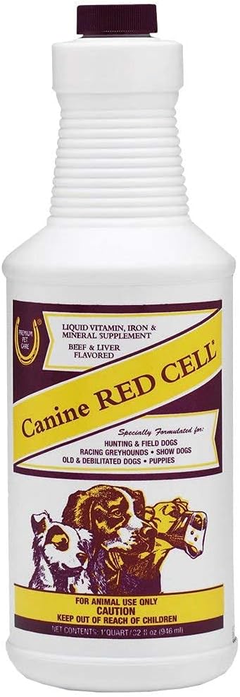 Köpek Kırmızı Hücre Beslenme Supplement Vitaminleri 32 fl oz