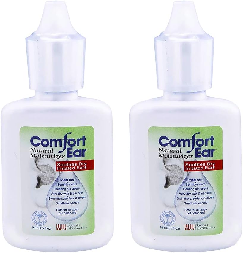 Westone Comfort Ear Natural Ear Drops for Itchy Ears, Ear Ache Drops Yetişkinler & Çocuklar | Earwax Aid for Kuru Ears | Personal Comfort for Hear Aid, Mayomers, and Ear Itch Relief for Humans | Pack of 2