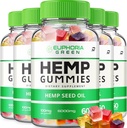 Euphoria Green Hemp Gummies - Hemp Seed Extract EuphoriaGreen Hemp Gummies Tinnitus Herbal Supplement, Health and Wellness Support, All Natural Euphoria Green Hemp Gummy (5 Pack - 300 Gummies)
