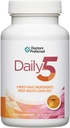 DOCTERS' PREFERRED Günlük5 Kadınlar ve Erkekler için Çokvitamin, Klinik Olarak Geçerli Malzemeler, Kalp, Ortaklar, Circulation, 90 Vegan Capsules