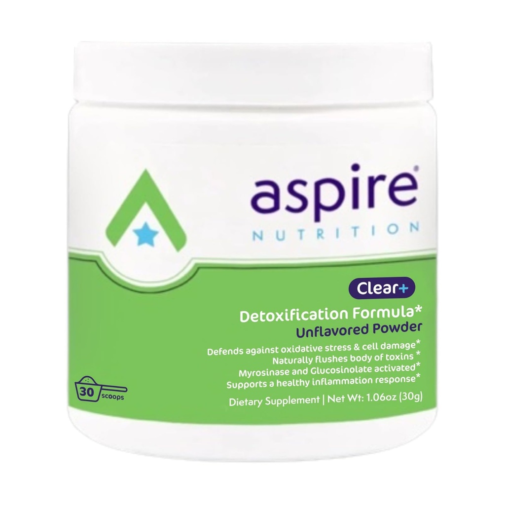Aspire Nutrition Bio-Clear Detoxification 30 Days Supply Diyetary Supplement Unflavored Toz