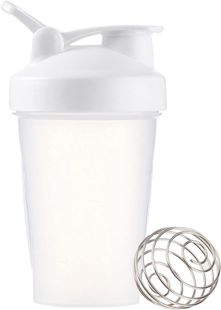 Shaker Şişe 12oz Protein Shaker Plastik Şişe Pre & Post egzersiz için Twist ve Lock Protein Box Storage, Fitness Enthusiasts sporcular için Portatif Fitness Şişe (beyaz, 12 oz)