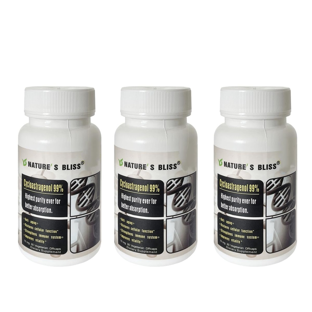 Telomere Supplements Cycloastragenol 10mg% 99, Destekler Anti-Aging Telomerase Aktivasyonu, Stomach Asit Korumalı ve Süper-Aborpsiyon, Telomere Lengthing Supplements, Made in USA, 90caps