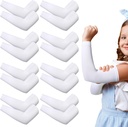 Eurzom 8 Pairs Eczema Kolları Çocuklar için Toddler Elastic Arm Kolları Yumuşak ve Skin UV Koruma Değil