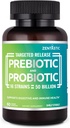 Zentastic Probiyotiks & Prebiyotiks Supplement - 50 Milyar CFU - Men & Women's Immune & Digestive Health - 16 Strains - Raf Stable - 60 Gecikme Veggie Capsules