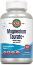 KAL Taurate 400 mg Plus B6, Chelated Magnezyum Supplement, High Abors Magnezyum Kompleksi, Kas ve Kalp Sağlığı Desteği, Vegan, Gluten Free, 60-Day Garanti, 60 Serv, 120 Tabs