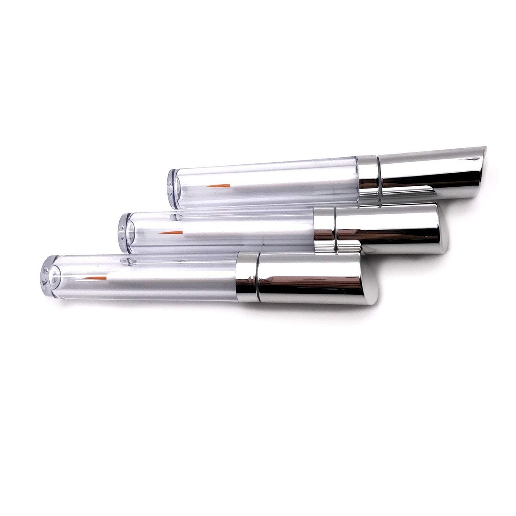 2parça 5 ml Akrilik Çok işlevsiz Boş Gözleri Tube Eyeliner Vials Şişe Konteynerleri Wand Applicators Best for Eyelash/Eyebrow Growth Serum Castor Oil