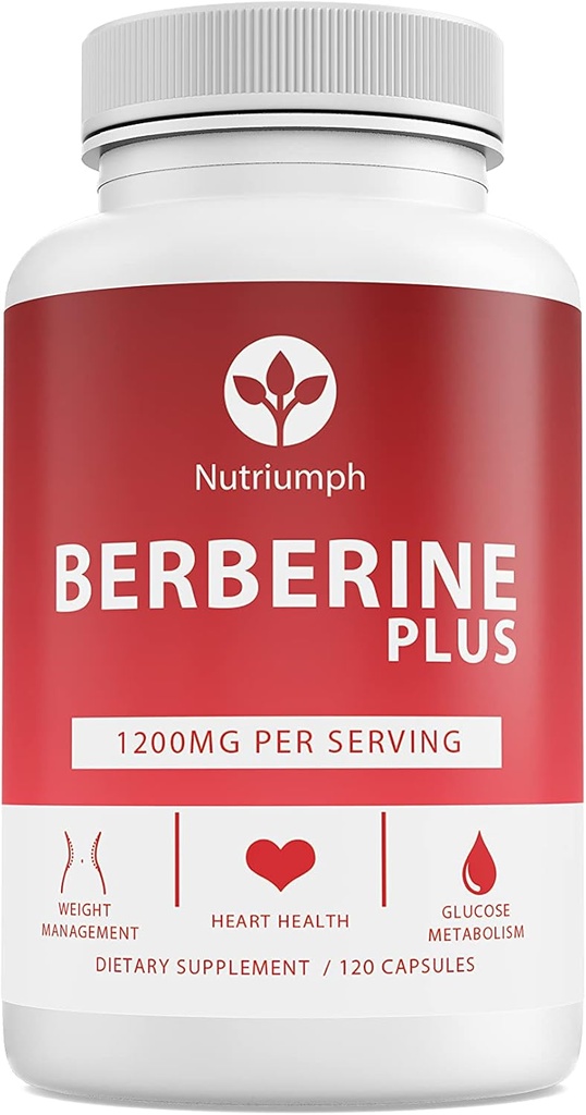 Berberine Plus Royal Jelly ile 1200 mg – Kilo Yönetimi, Kalp Sağlığı ve Glucose Metabolism – 120 Vegan Capsules – Non-GMO, ABD'de Yapılan