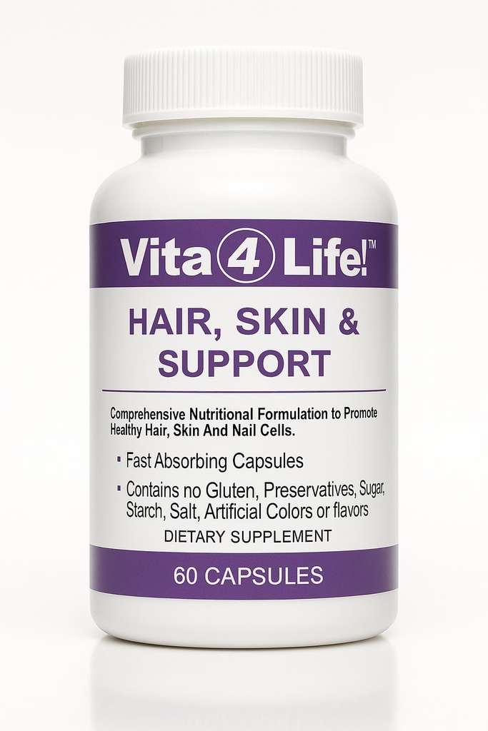 Vita4Life!® Biotin 2000mcg + MSM Saç Büyüme Vitaminleri Kadınlar ve Erkekler için | Saç, Skin & Nail Desteği Vitamin A, E, çinko | Hızlı Absorbing Capsules, 60 Count, 30-Day Supply