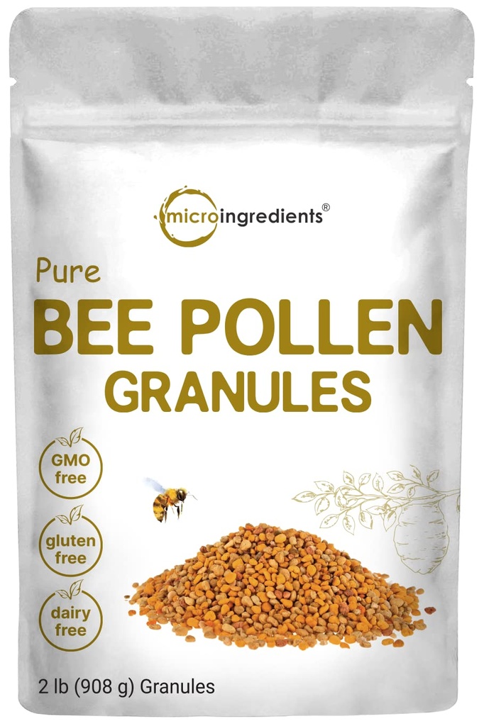 Micro Ingredients Pure Bee Pollen Granules, 2 lb 