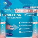 HydroMATE Electrolyte Toz Peach Tea Hydration Packets Low Sugar 16 Count