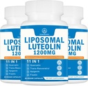 1200MG Liposomal Luteolin Supplement - En Az Metabolizma, Antioksit Beyin 180 Capsules için Güçlendirici