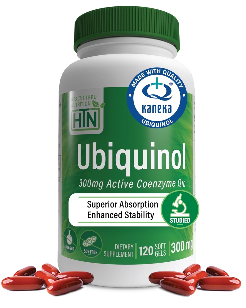 Υγεία Thru Διατροφή Ubiquinol 300mg 120 Softgels ως Kaneka QH Μειωμένη CoQ-10 